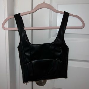 Black Leather Top